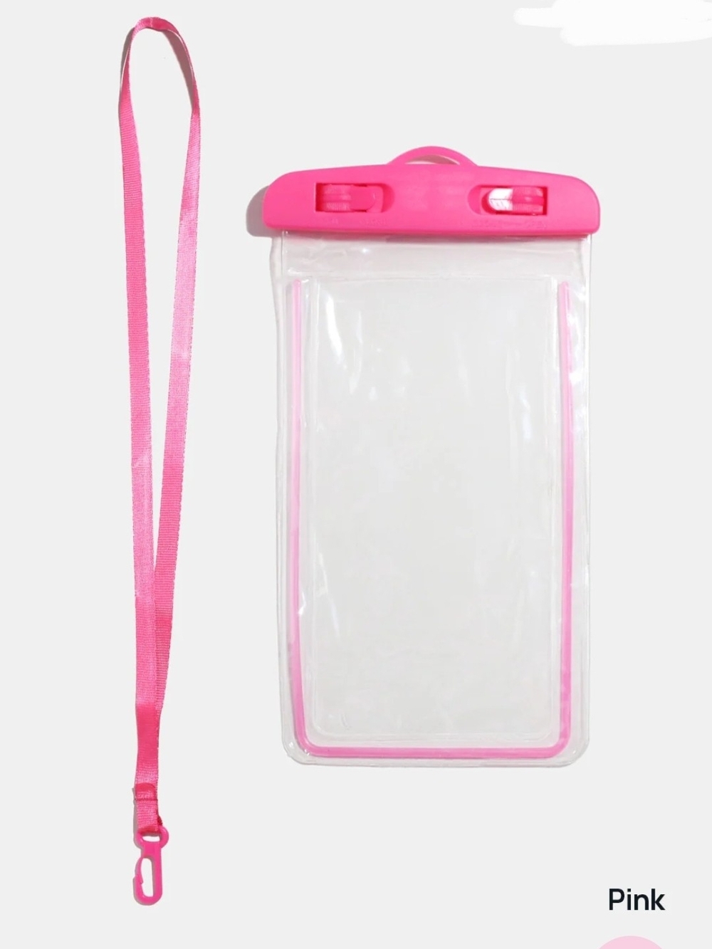 Universal Pink Waterproof Phone Pouch with Lanyard BNIB